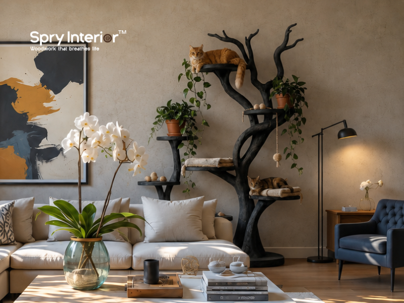 Large Wooden Cat Tree