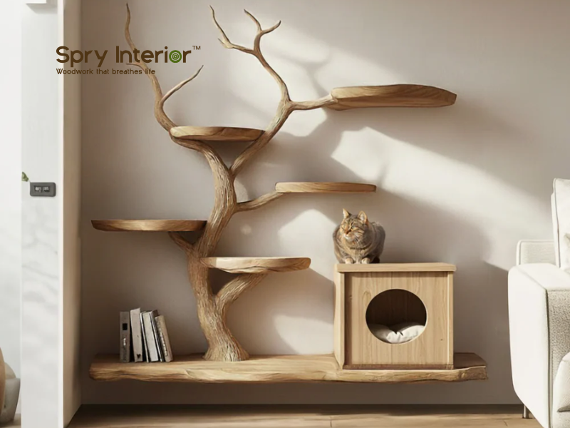 Mid Century Cat Tree - Stylish Modern Cat Furniture For Comfort And Home Decor 