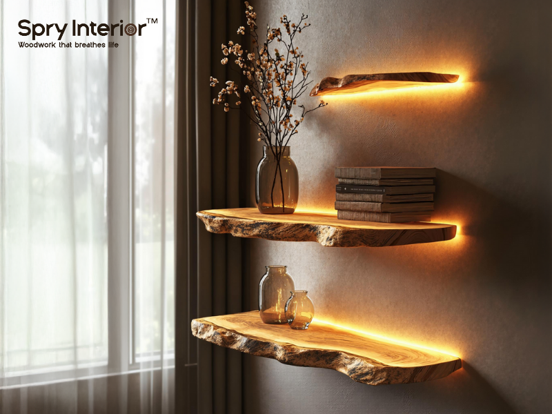 Corner Floating Shelves Sacramento - Efficient Storage for Modern Living