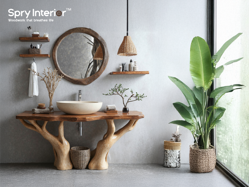 Wood Floating Vanity Bathroom