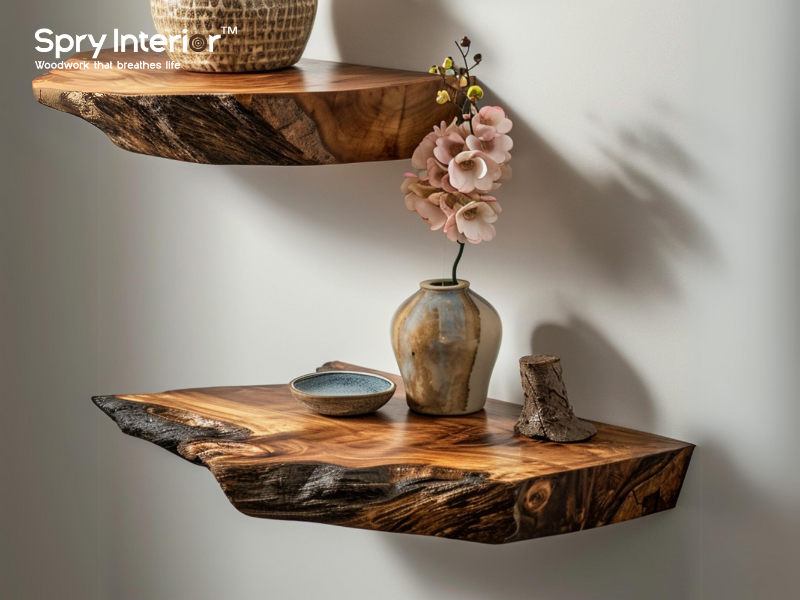 Corner Floating Shelves San Diego - Smart Storage for Beach Living