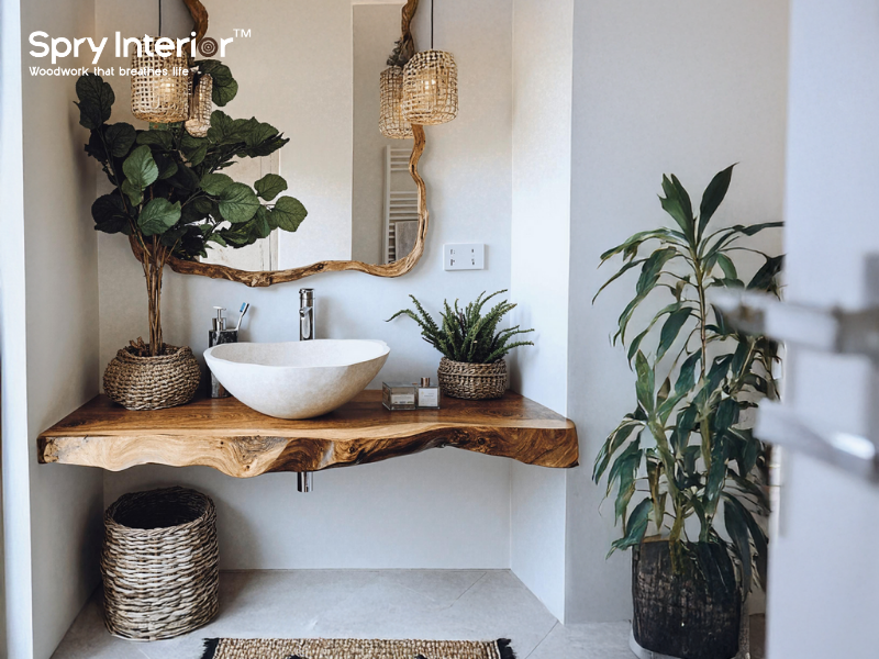 What type of vanity is best for a small bathroom?