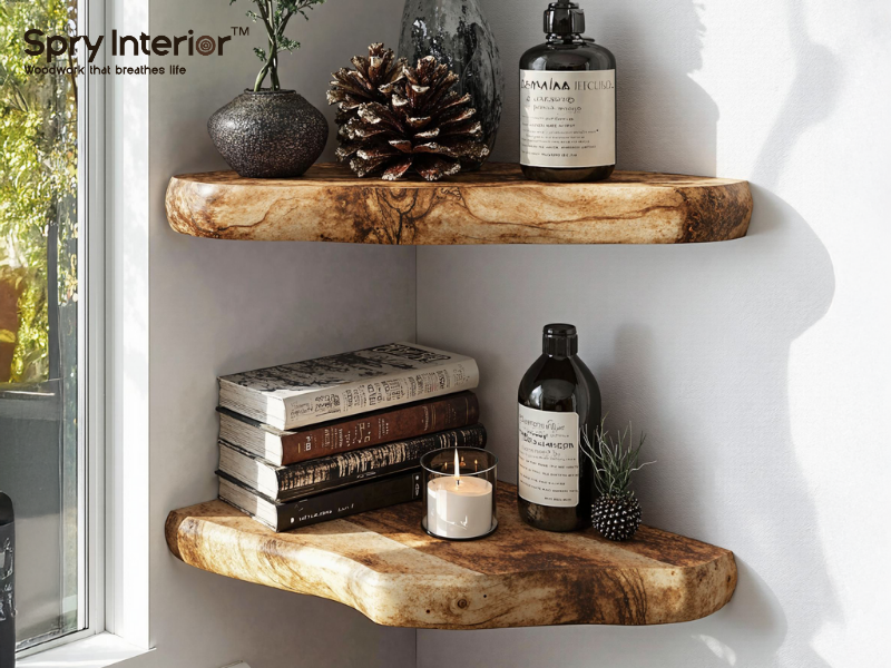 Corner Floating Shelves Santa Clara - Elegant Storage Solutions for Modern Homes