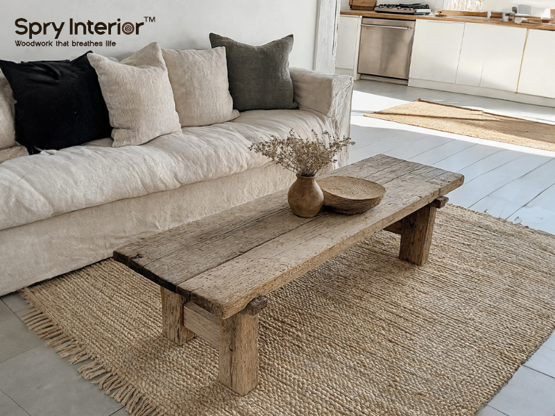 Unfinished Oak Coffee Table: A Testament to Natural Beauty and Versatility