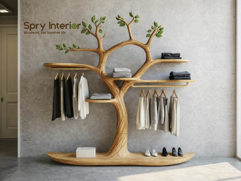 Tree hanger for clothes - Stylish Storage Ideas for a More Organized Bedroom