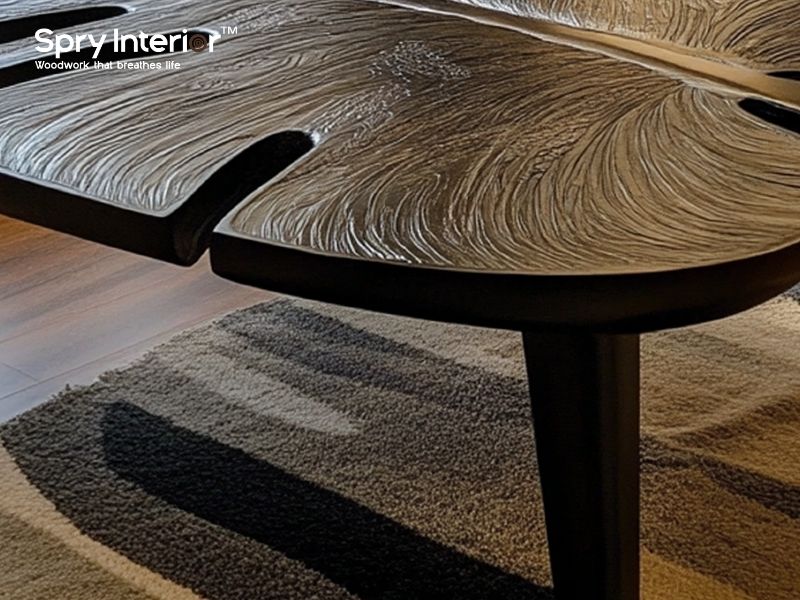 View of Small Unique Coffee Table: Perfectly Balancing Style and Functionality
