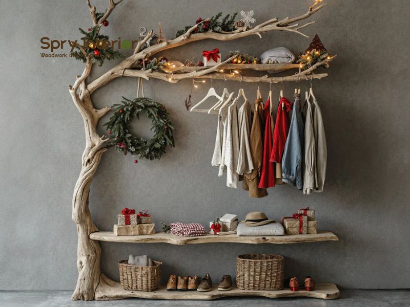 Tree coat rack stand - A Natural Statement for Everyday Organization