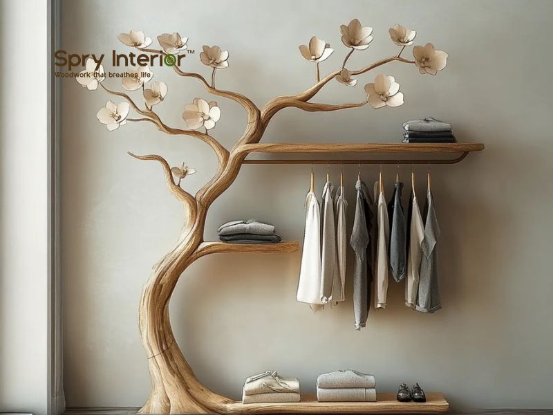 Tree coat rack wall mounted - Natural Storage That Elevates Everyday Space