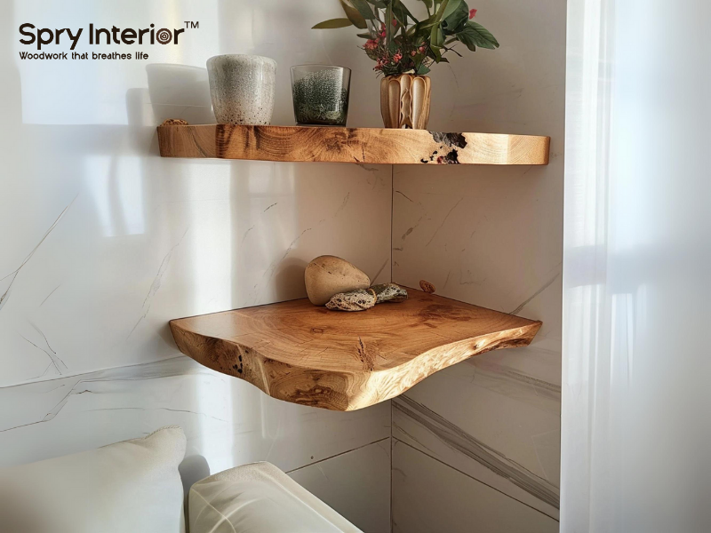 Corner Floating Shelves Los Angeles - Transform Unused Corners