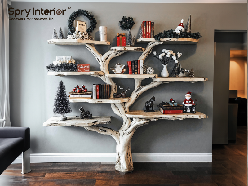 5tier Bookshelf decor for Xmas