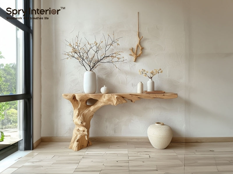 Live Edge Wood Entry Table – The Perfect Blend of Nature and Design