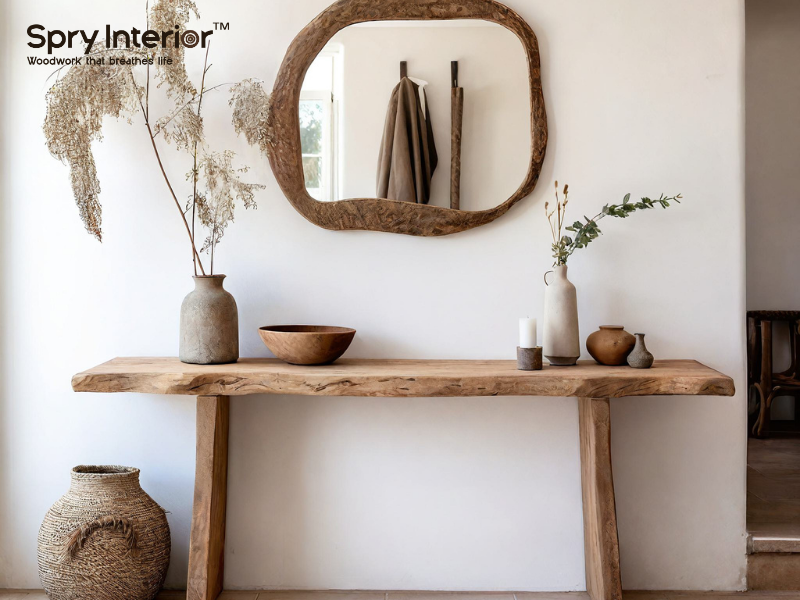 Very Narrow Console Table for Narrow Hallway