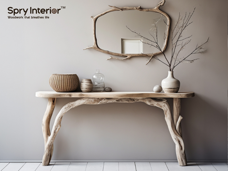 Vintage Reclaimed Wood Console Table