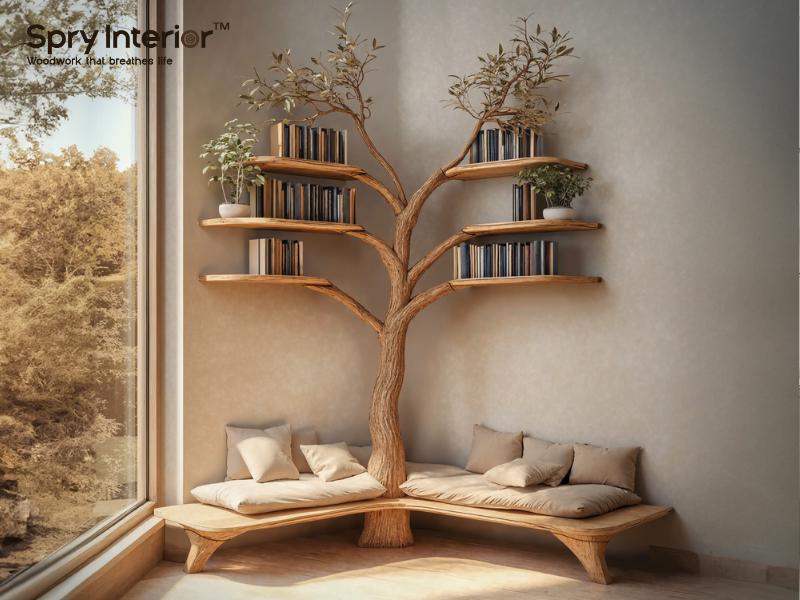 White 5 Tier Bookshelf