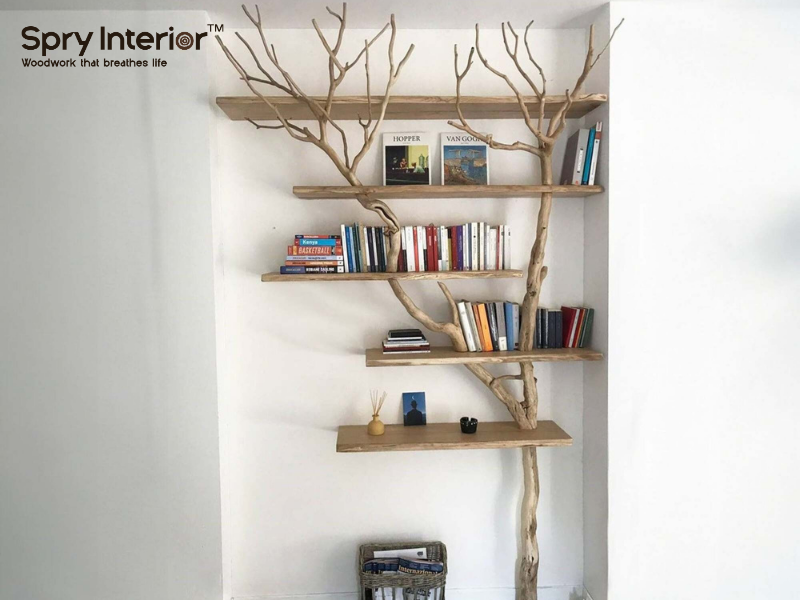 How do you support a corner shelf?