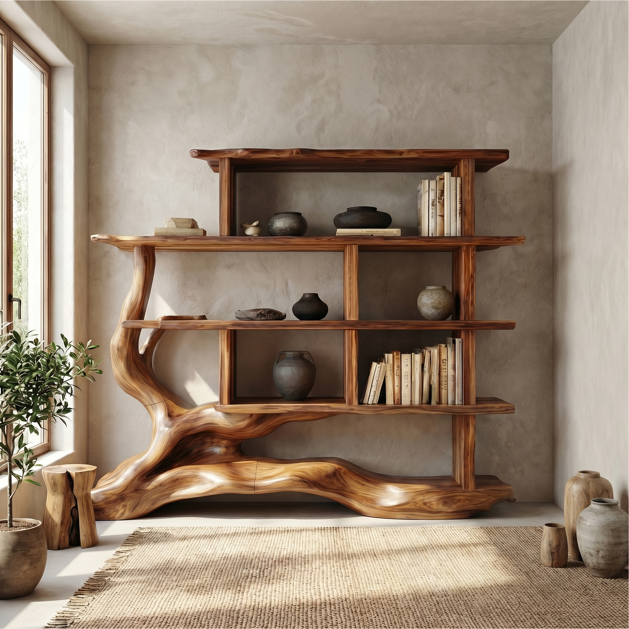 Unique Designer Bookshelf For Living Room And Office SINLSABS008