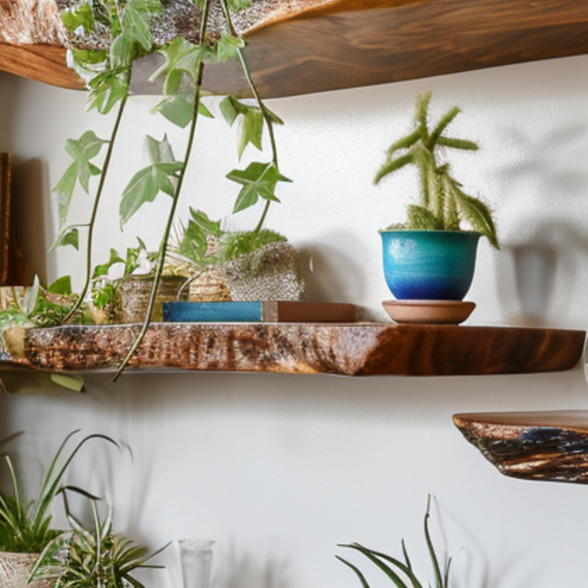 Live Edge Shelf Wall Mounted Shelf SINLFL020