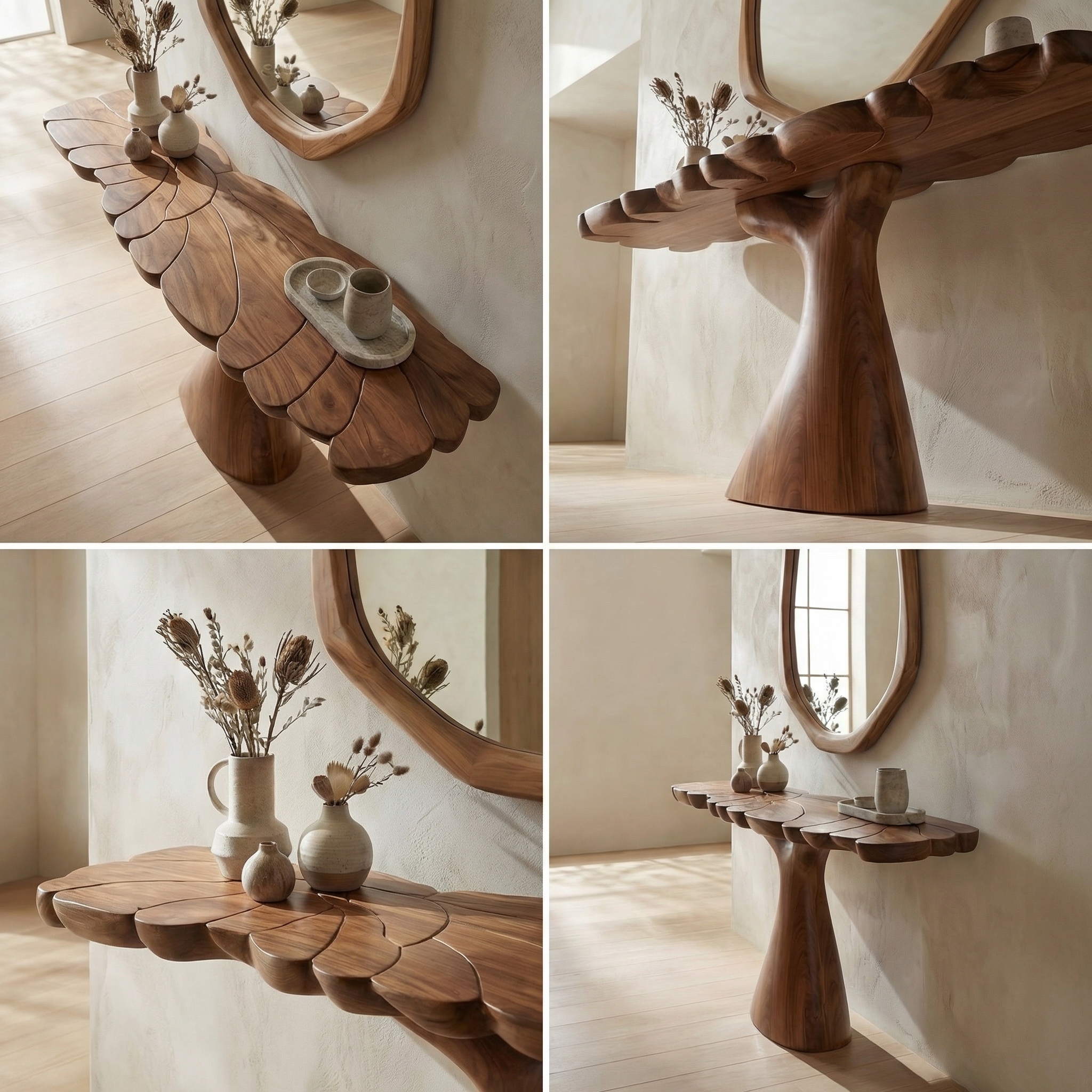 Rustic Console Table Wooden Living Room SINLSACS525
