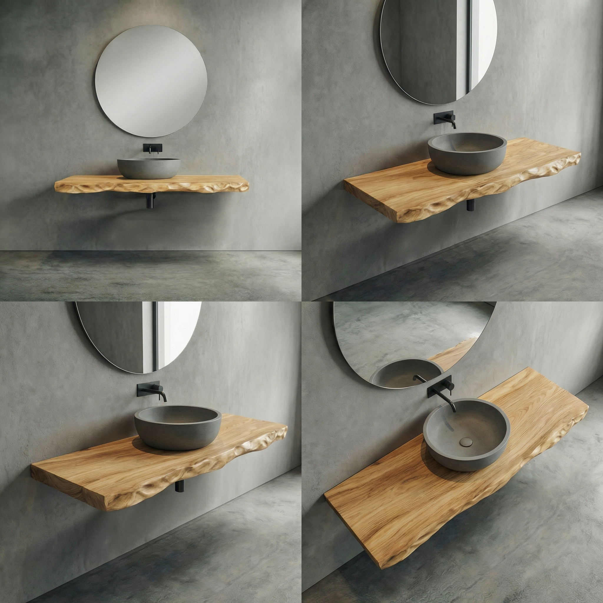 Modern Floating Bathroom Vanity For Bathroom And Vanity Wall SINLSABRV289
