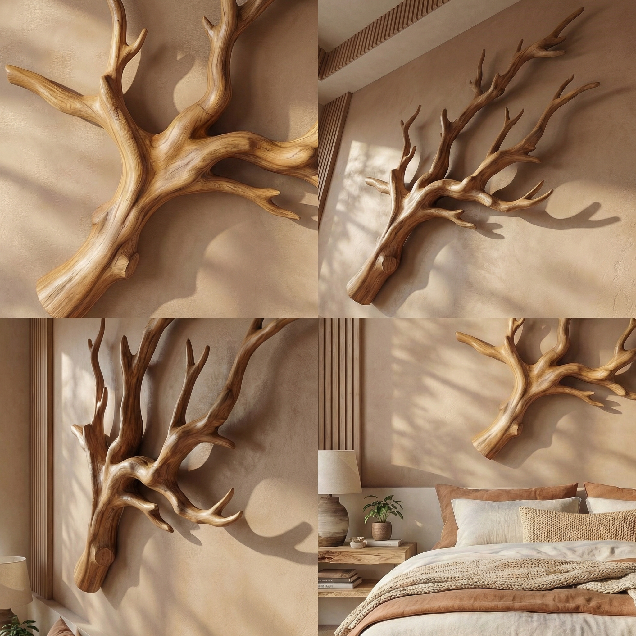 Organic Tree Branch Wall Art For Living Room And Bedroom SINLSAWD036