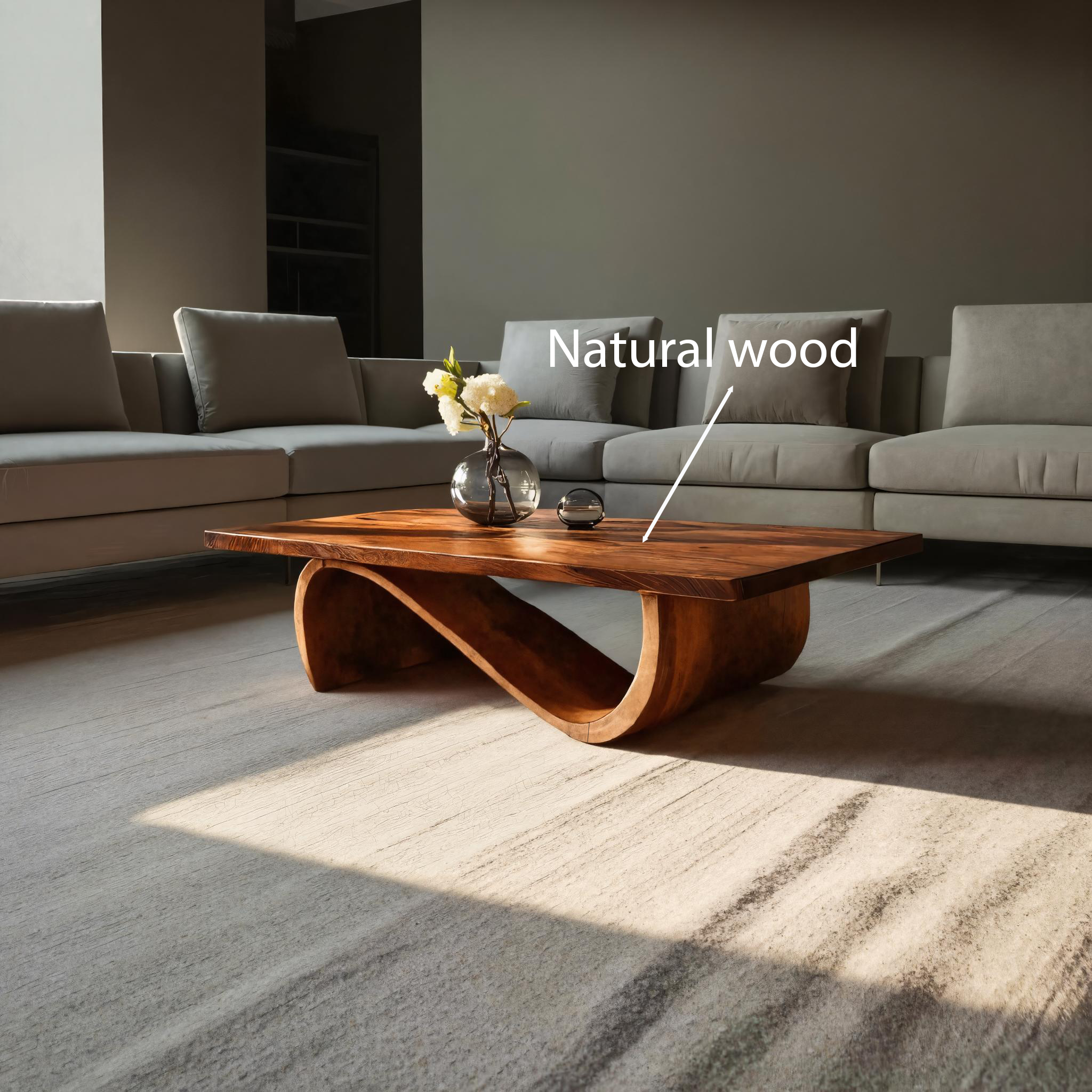 Minimalist Coffee Table Unique Base Design For Living Room RTTHTTCF021