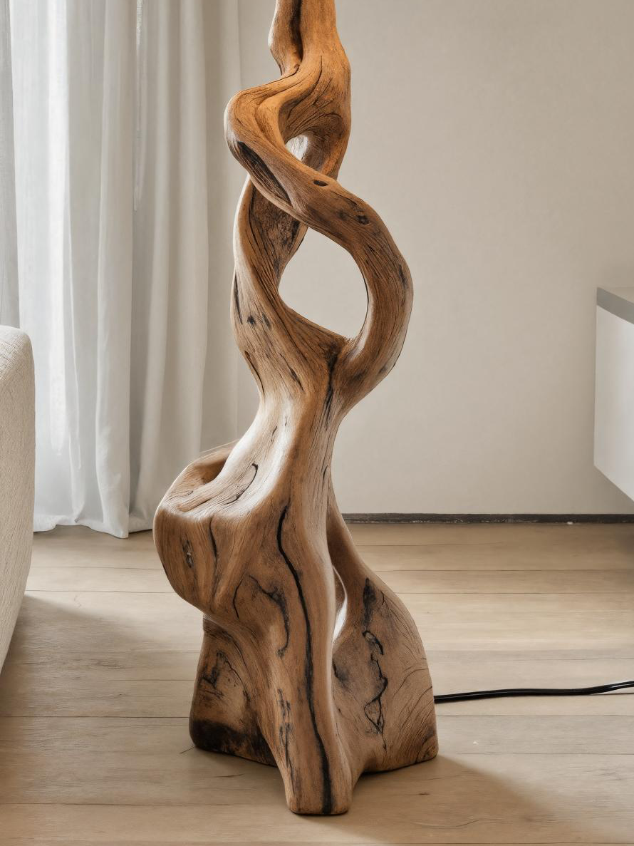 Artistic Carved Floor Lamp For Bedroom Or Living Room SITHTTLAM014