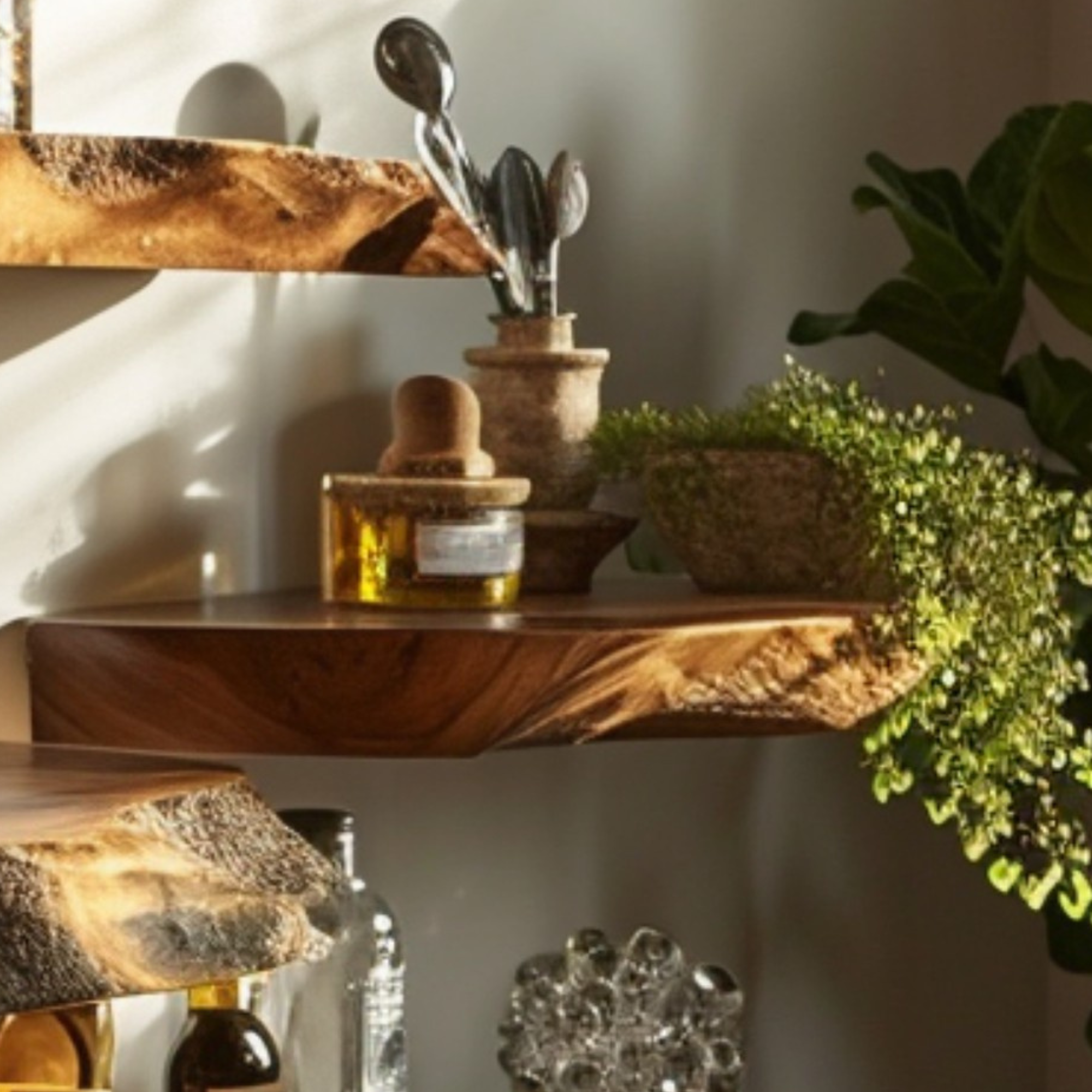 Floating Wood Shelf Display Shelf SINLFL034