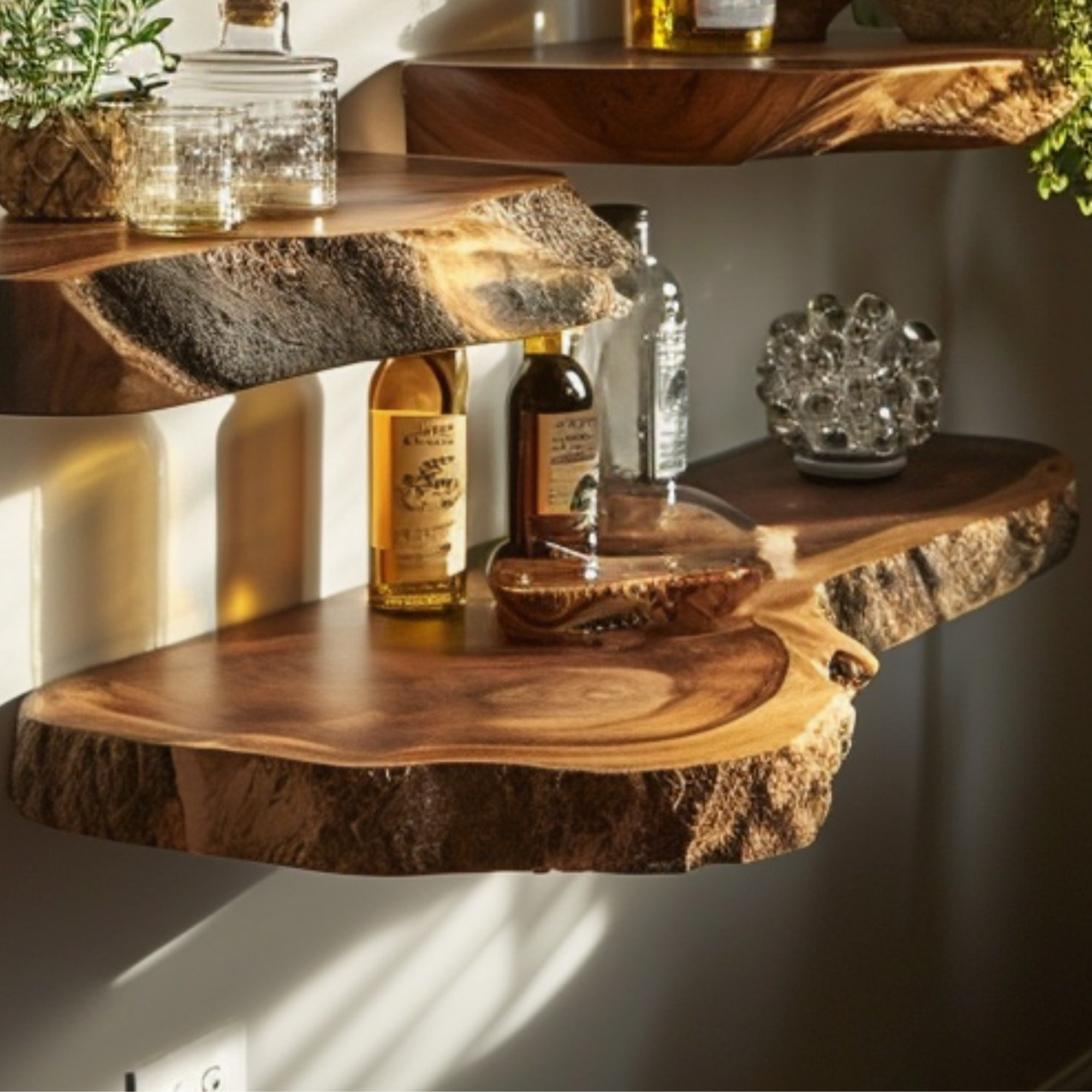 Floating Wood Shelf Display Shelf SINLFL034