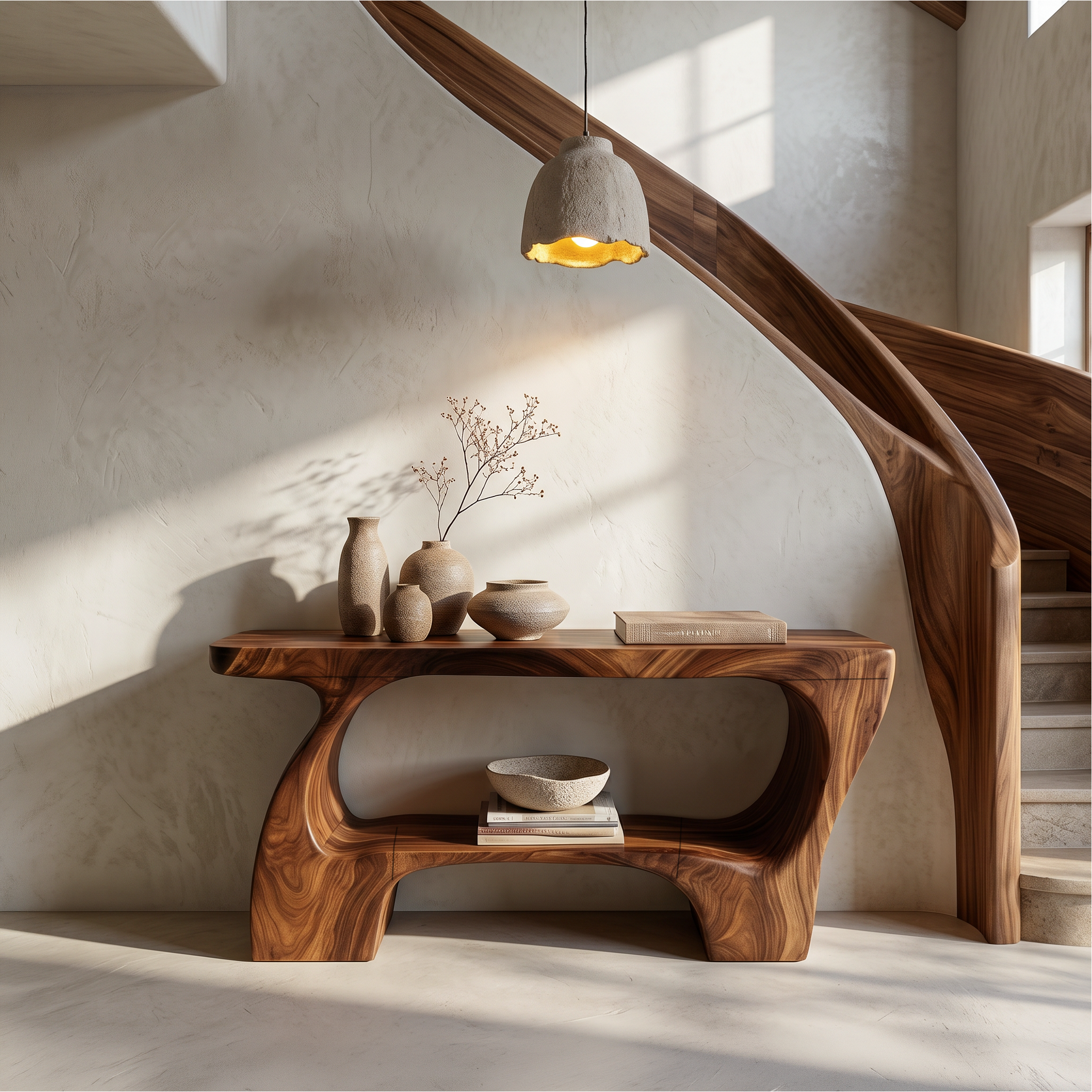Contemporary Console Table With Artistic Open Structure For Living Room SINLSACS643