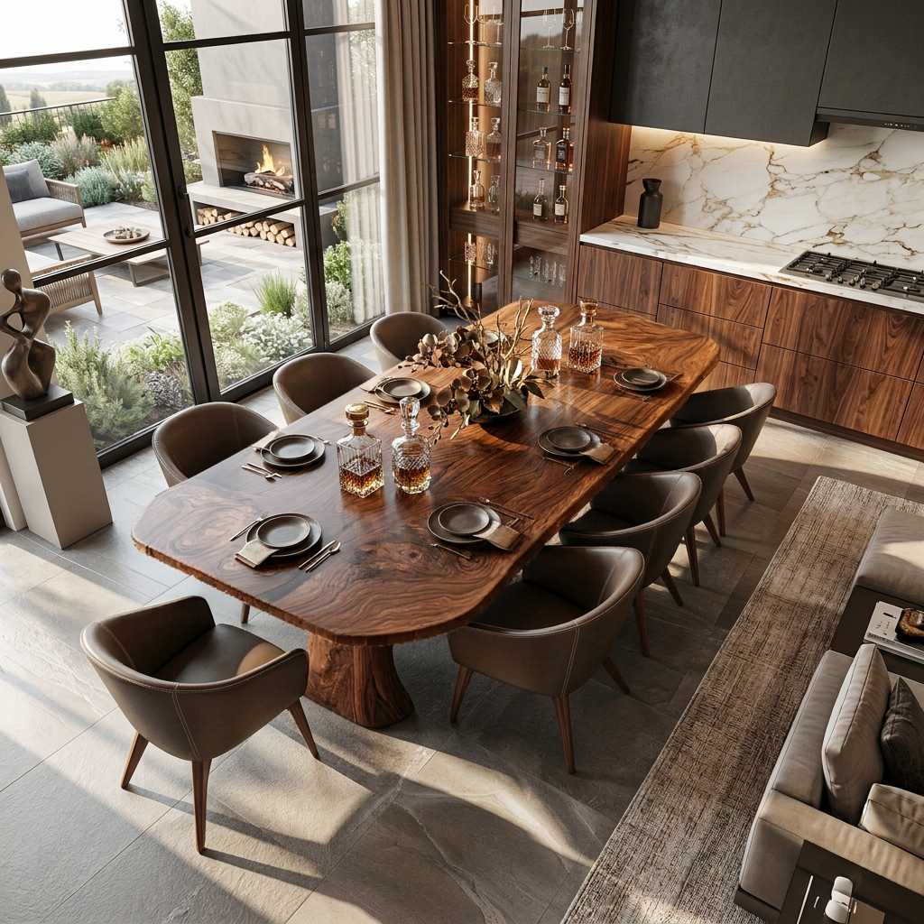 Contemporary Dining Table For Kitchen And Dining Areas RTTHTTDN010
