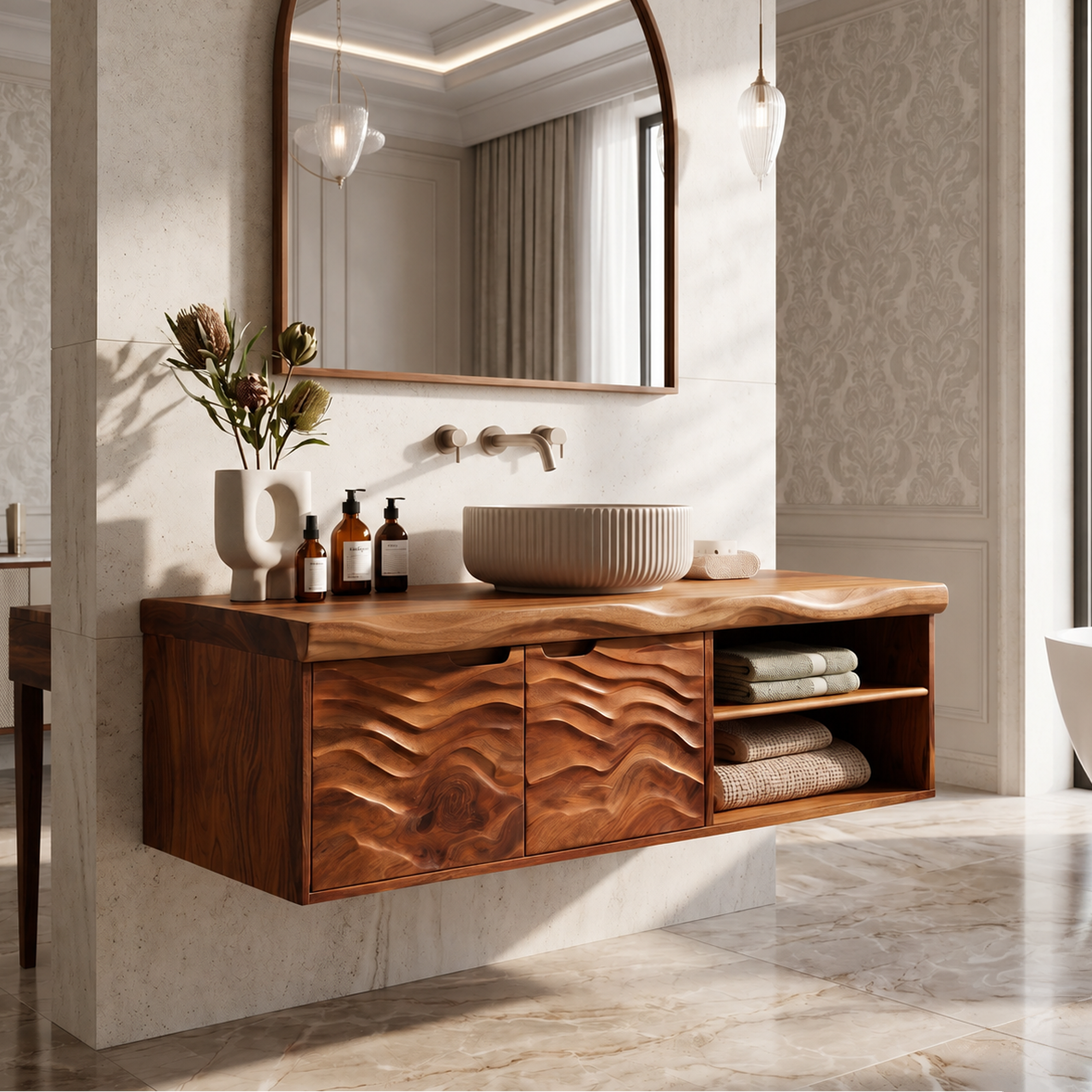 Contemporary Bath Cabinet Elegant Master Bathroom SILDTTRBRV192