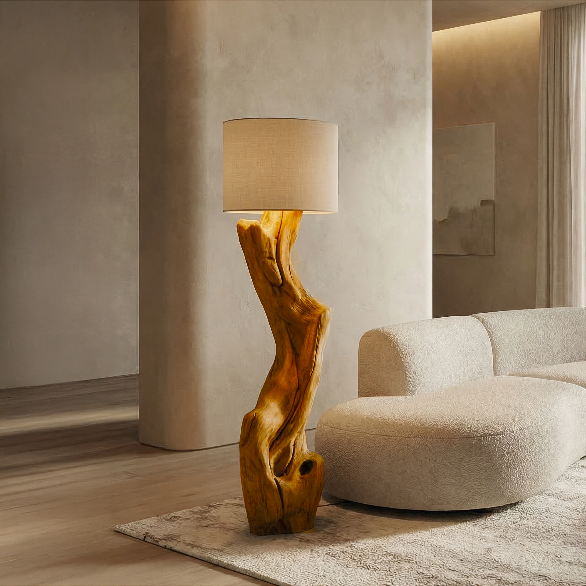 Sculptural Tree Floor Lamp For Living Room And Corner SINLSAFLP064