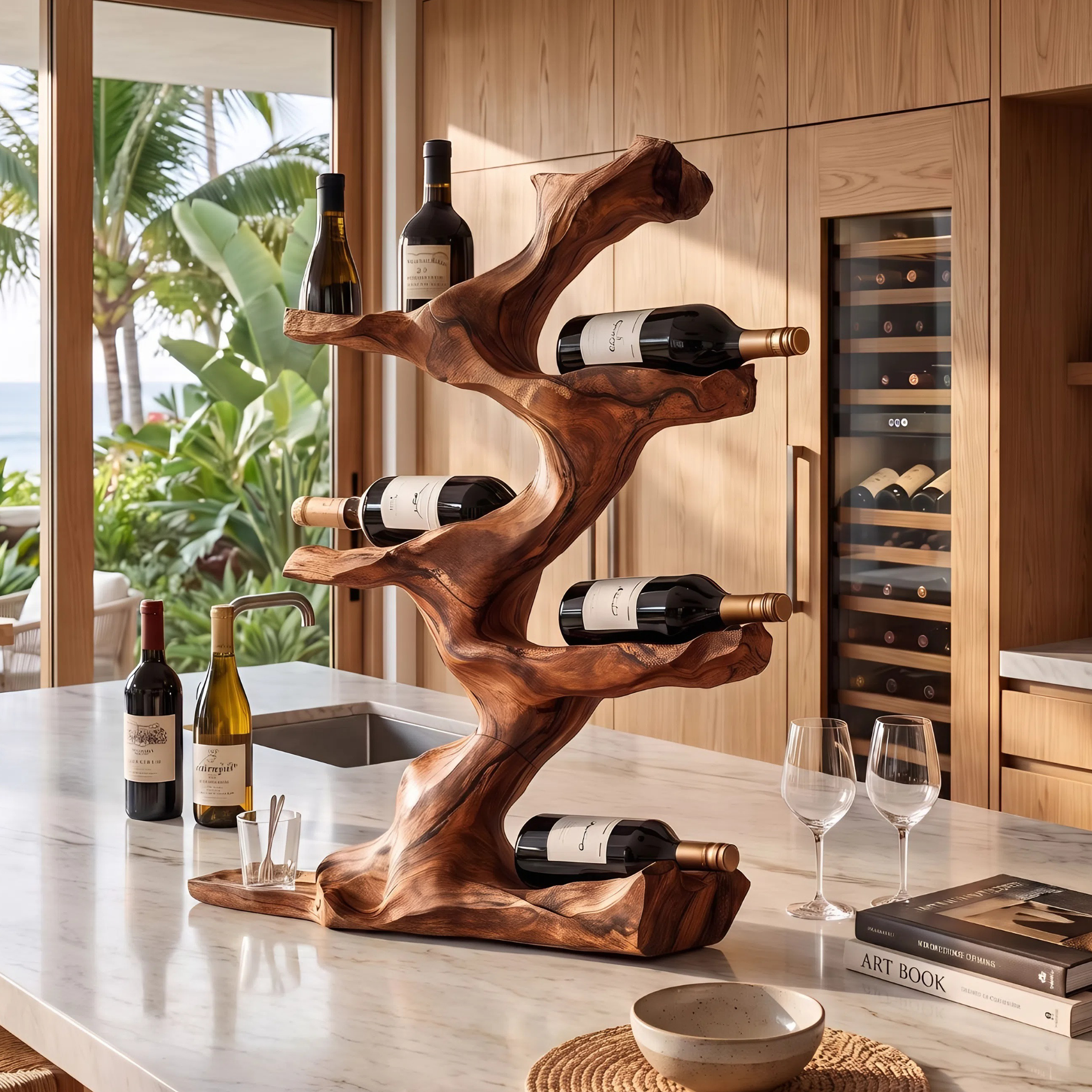 Rustic Wine Holder For Furniture Display Shelf Ideas SILDTTNWH010