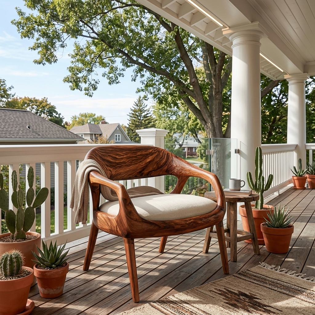 Mid Century Wooden Chair For Living Room Area RTTHTTACC025