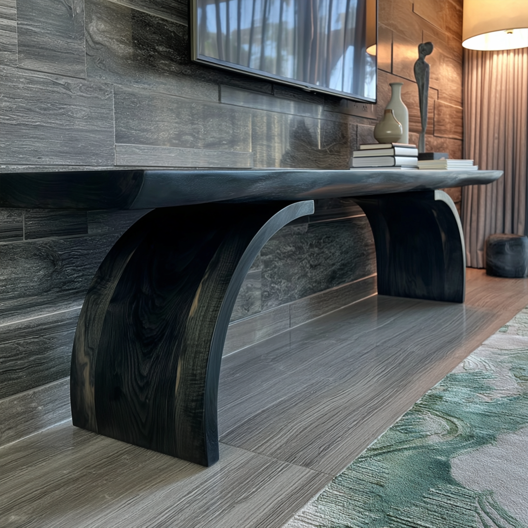 Modern Wood TV Stand Living Room SINLKITS005