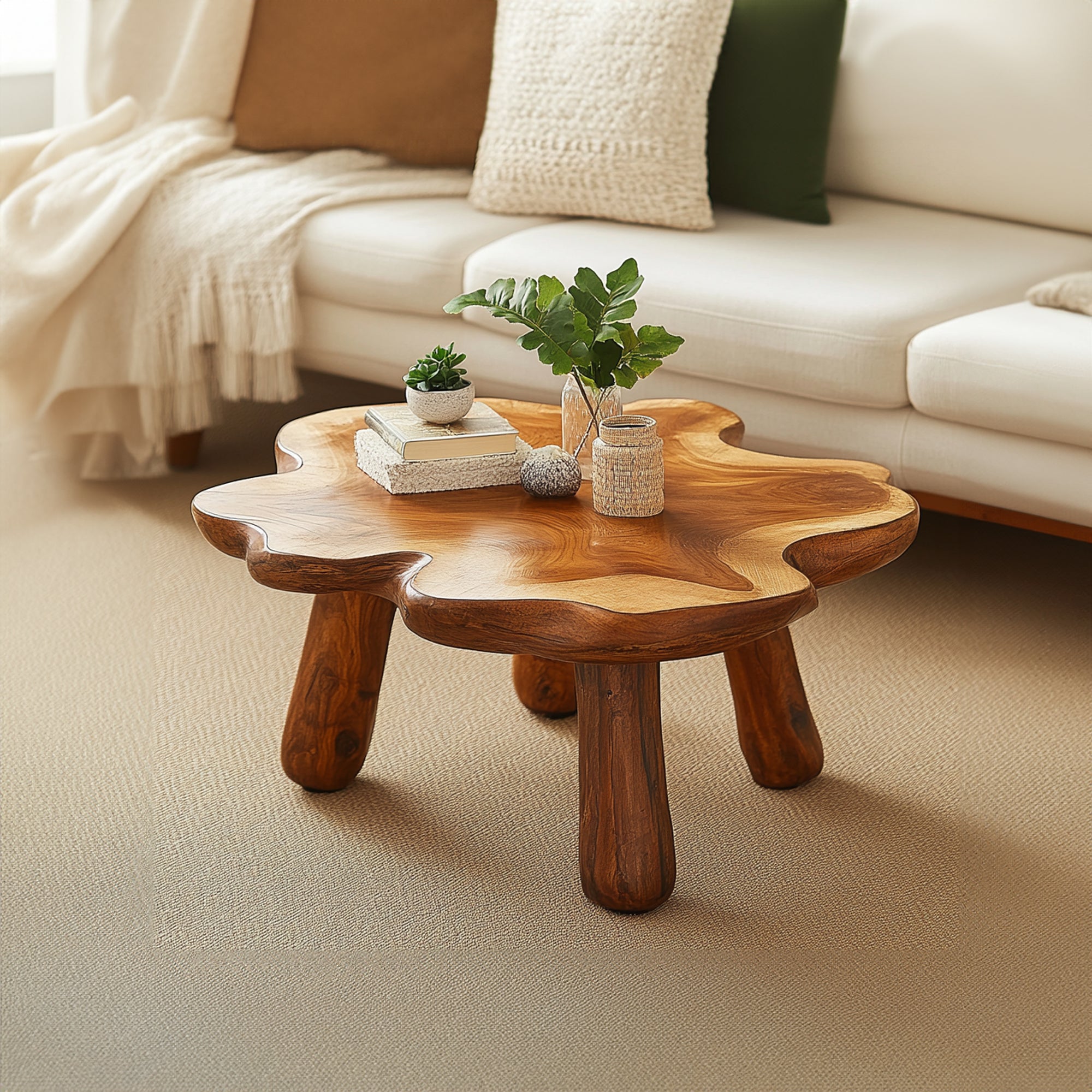 Farmhouse Rustic Coffee Table For Cozy Living Spaces SILDTCF006