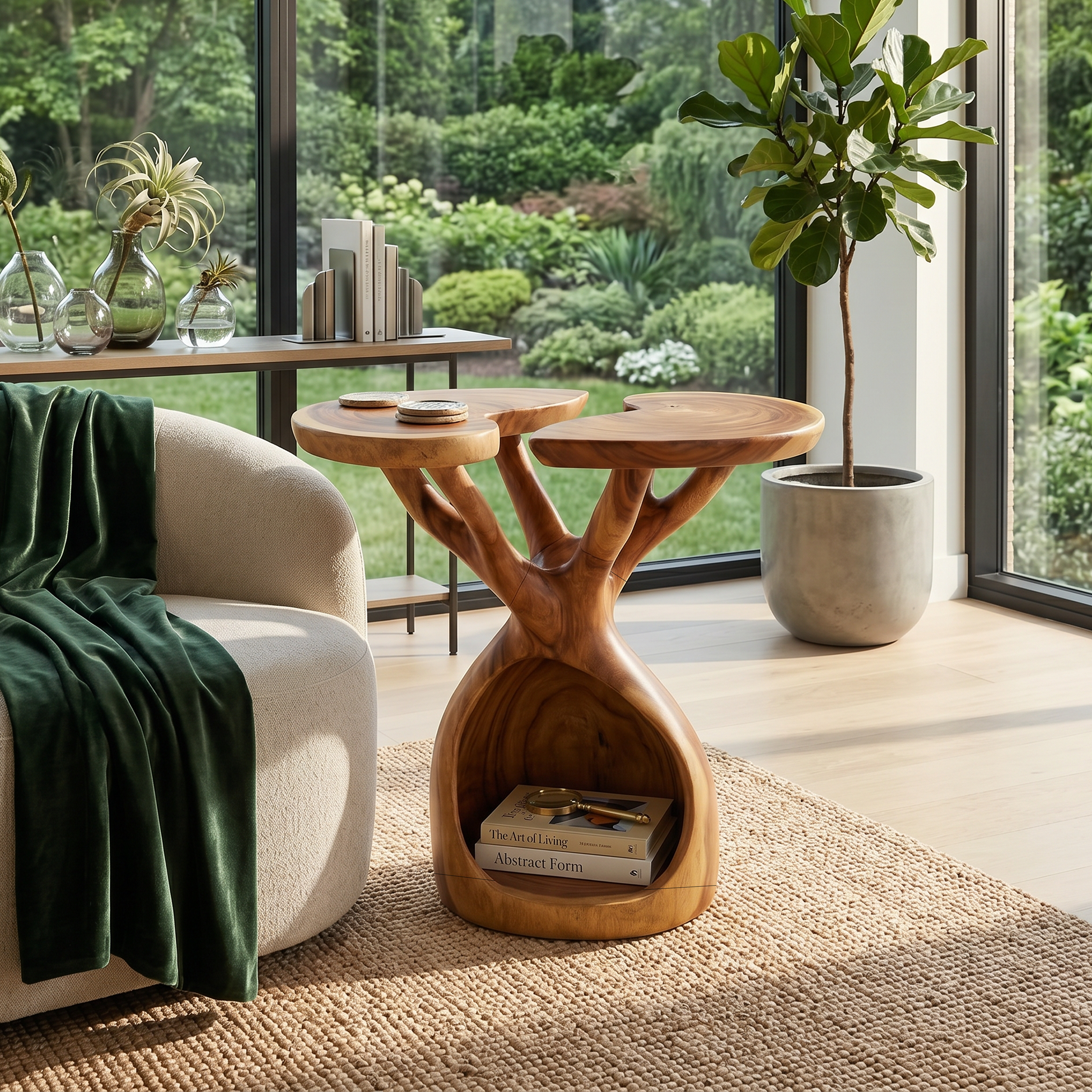 Nature Inspired Branch Side Table Sunroom Corner SILDTTRSTA037