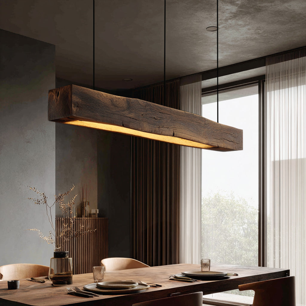 Modern Wooden Beam Pendant Light For Modern Dining Room RTTHHNLAM039
