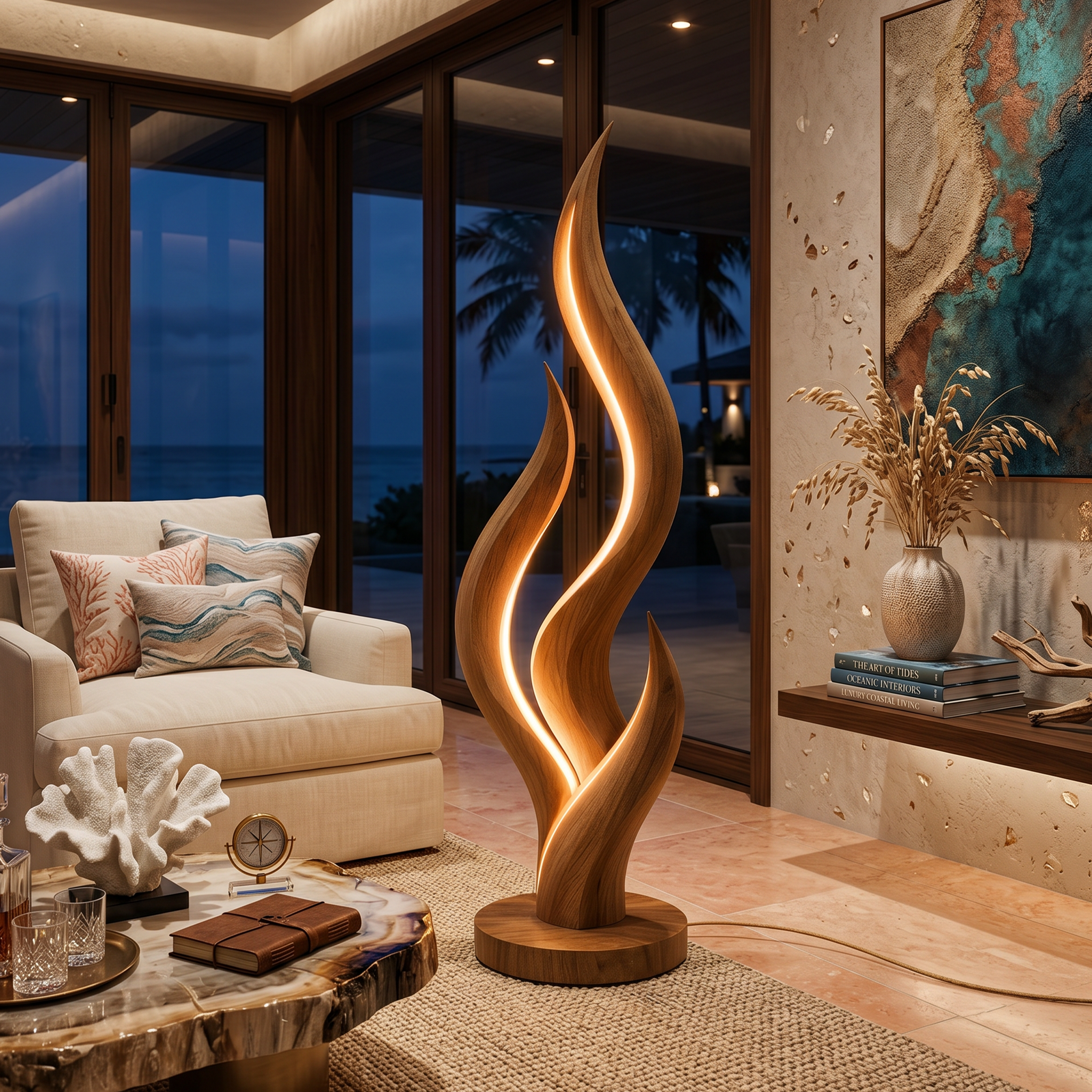 Modern Flow Curve Lamp For Bedroom Corner SILDTTNLAM039