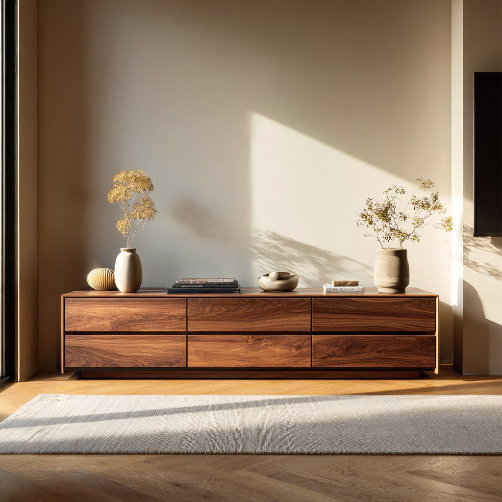 Modern Natural Wood Sideboard For Contemporary Living Room RTTHHNSD038