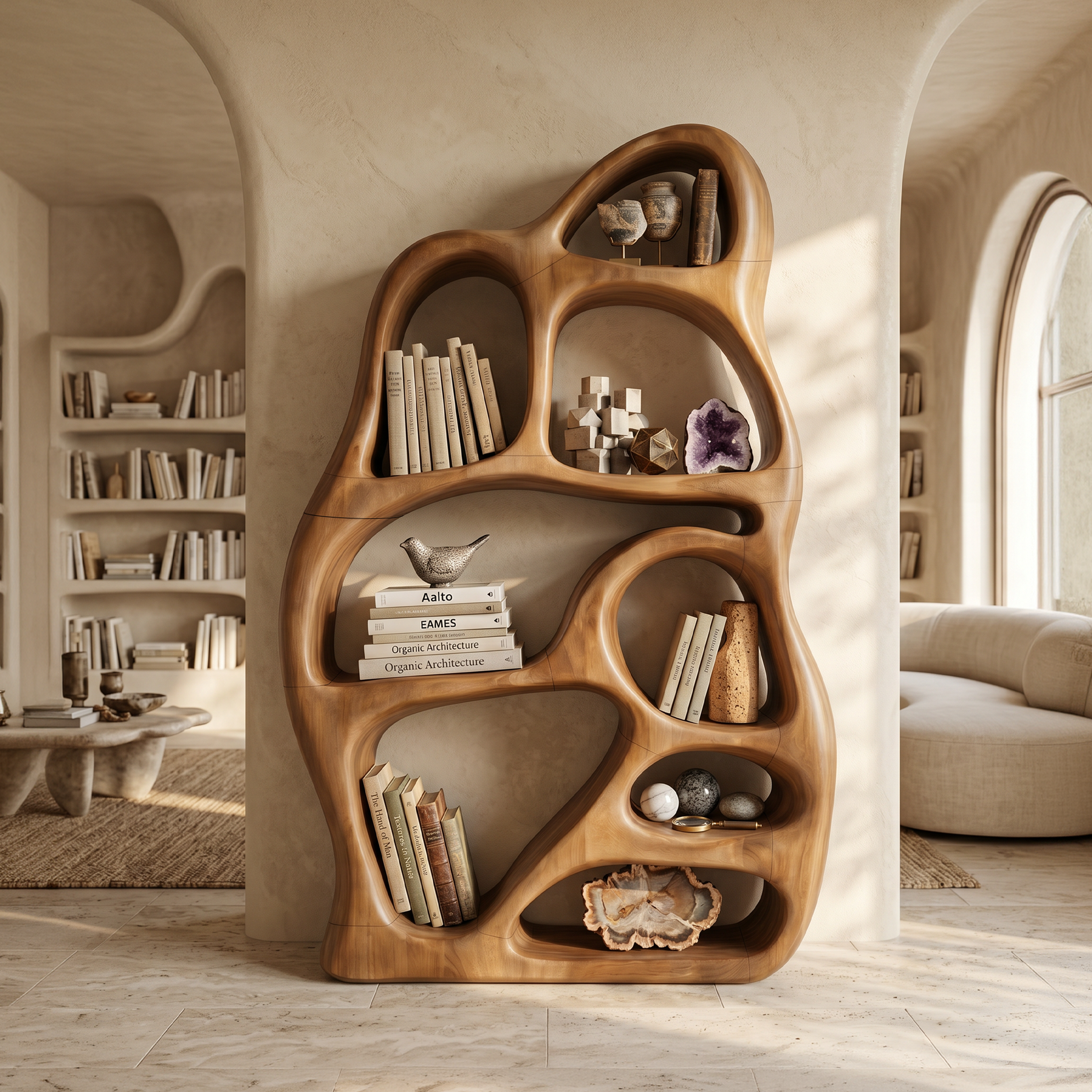 Minimalist Display Bookcase For Contemporary Lounge Area SILDTTNBS038