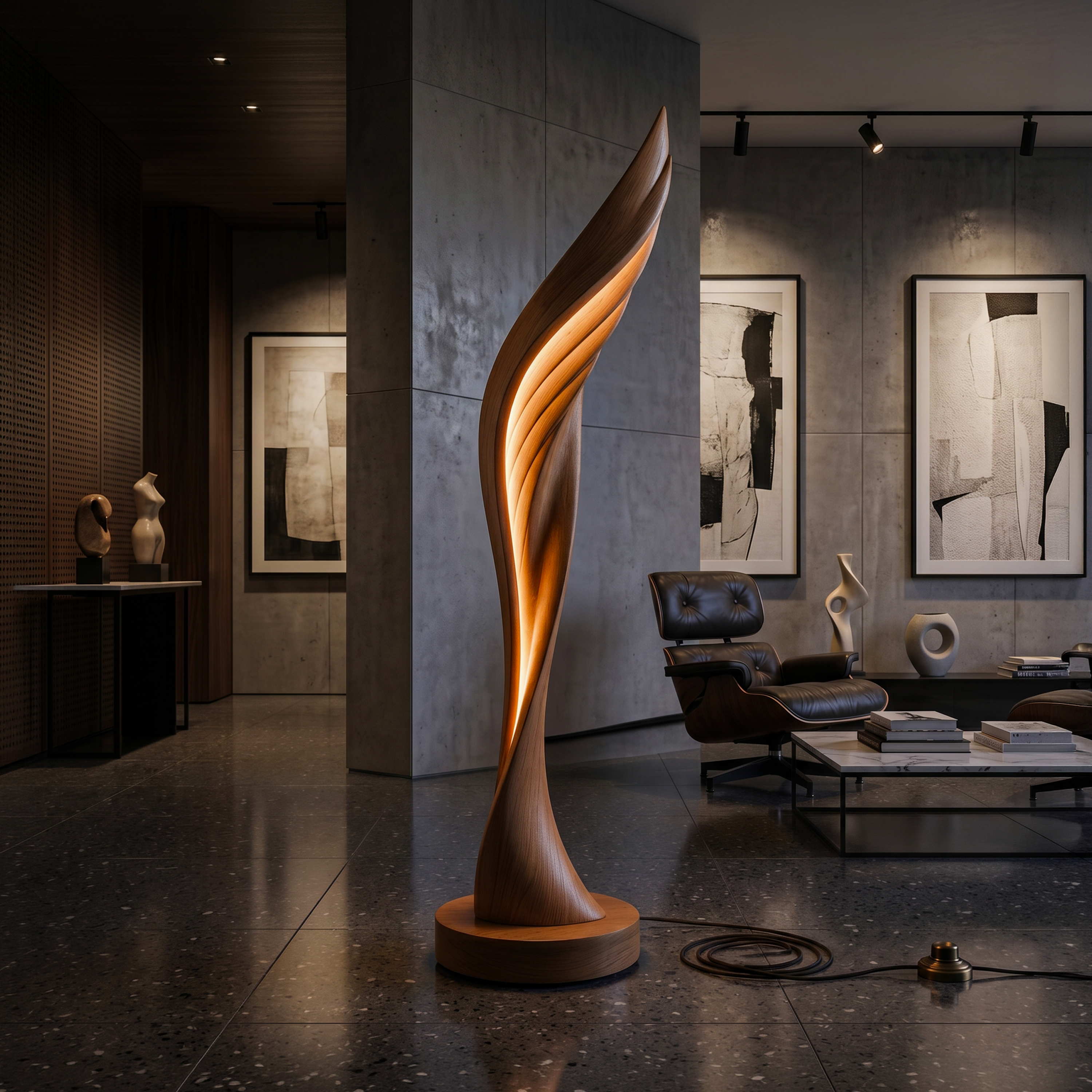Minimalist Open Wing Floor Lamp For Contemporary Interior SILDTTNLAM004