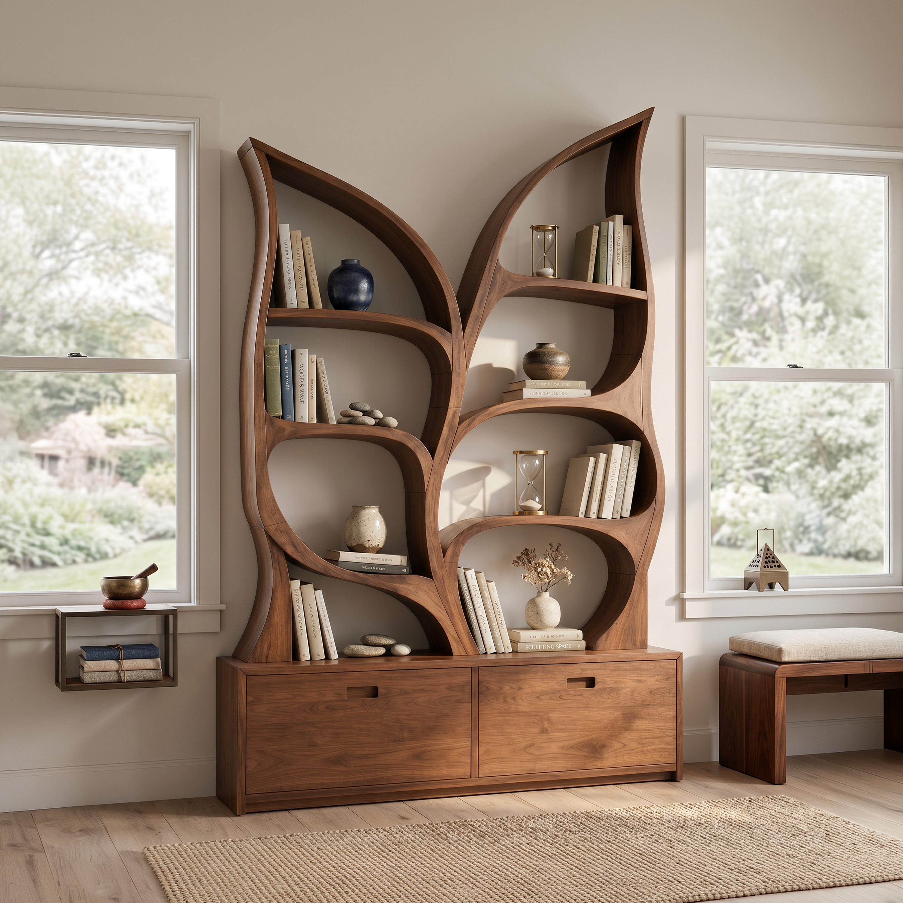 Modern Display Bookshelf For Quiet Reading Room SILDTTNBS042
