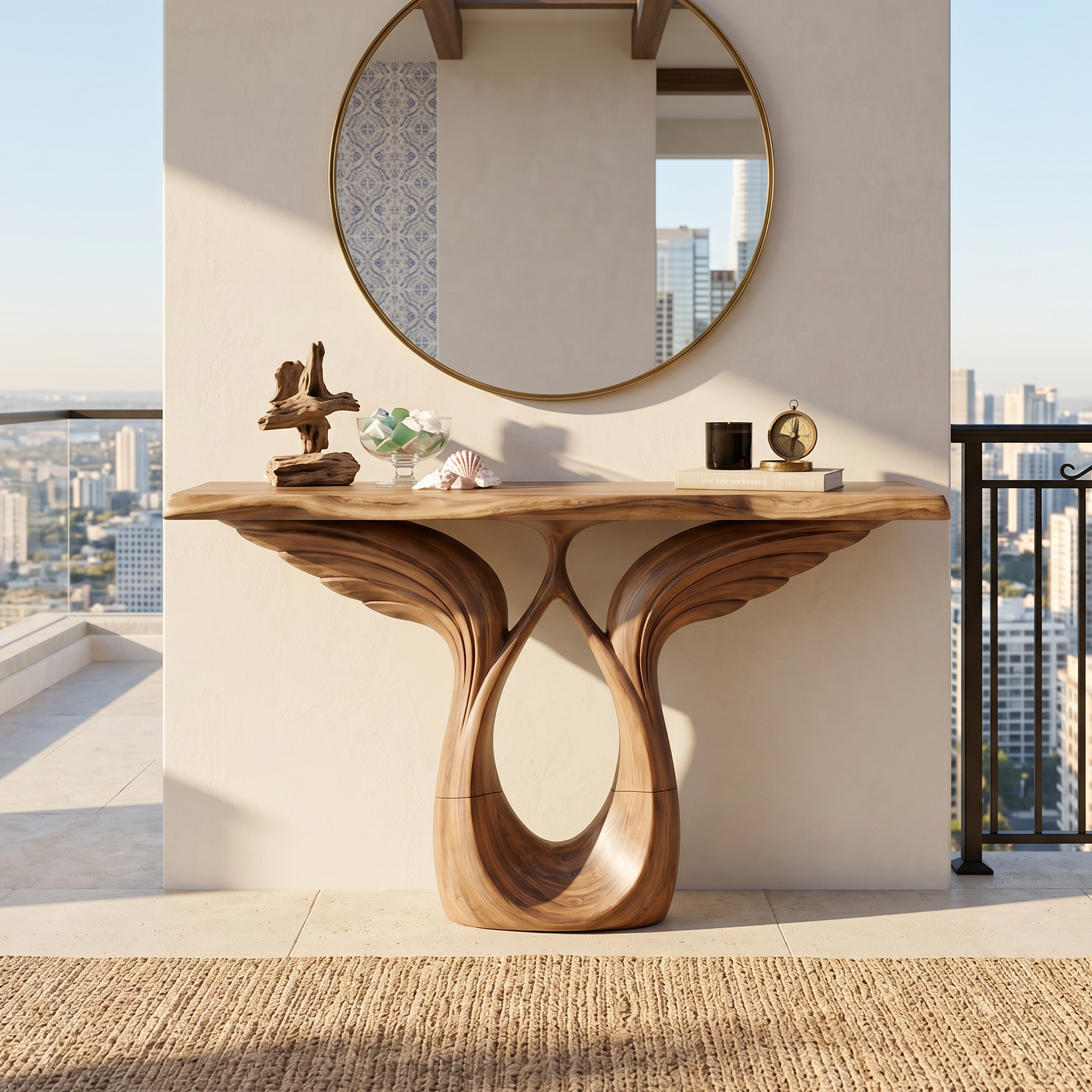 Luxury Winged Console Table Designer Residence SILDTTRCS081