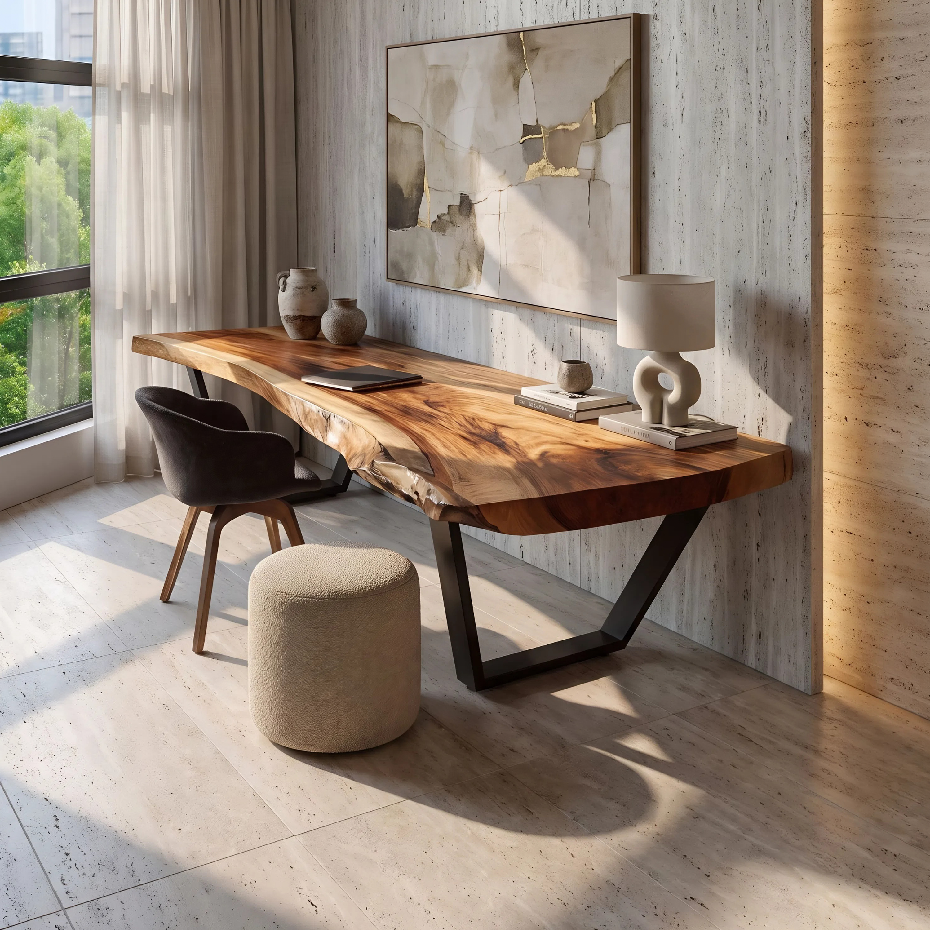 Modern Solid Wood Desk For Bedroom Furniture SILDTTNDE016