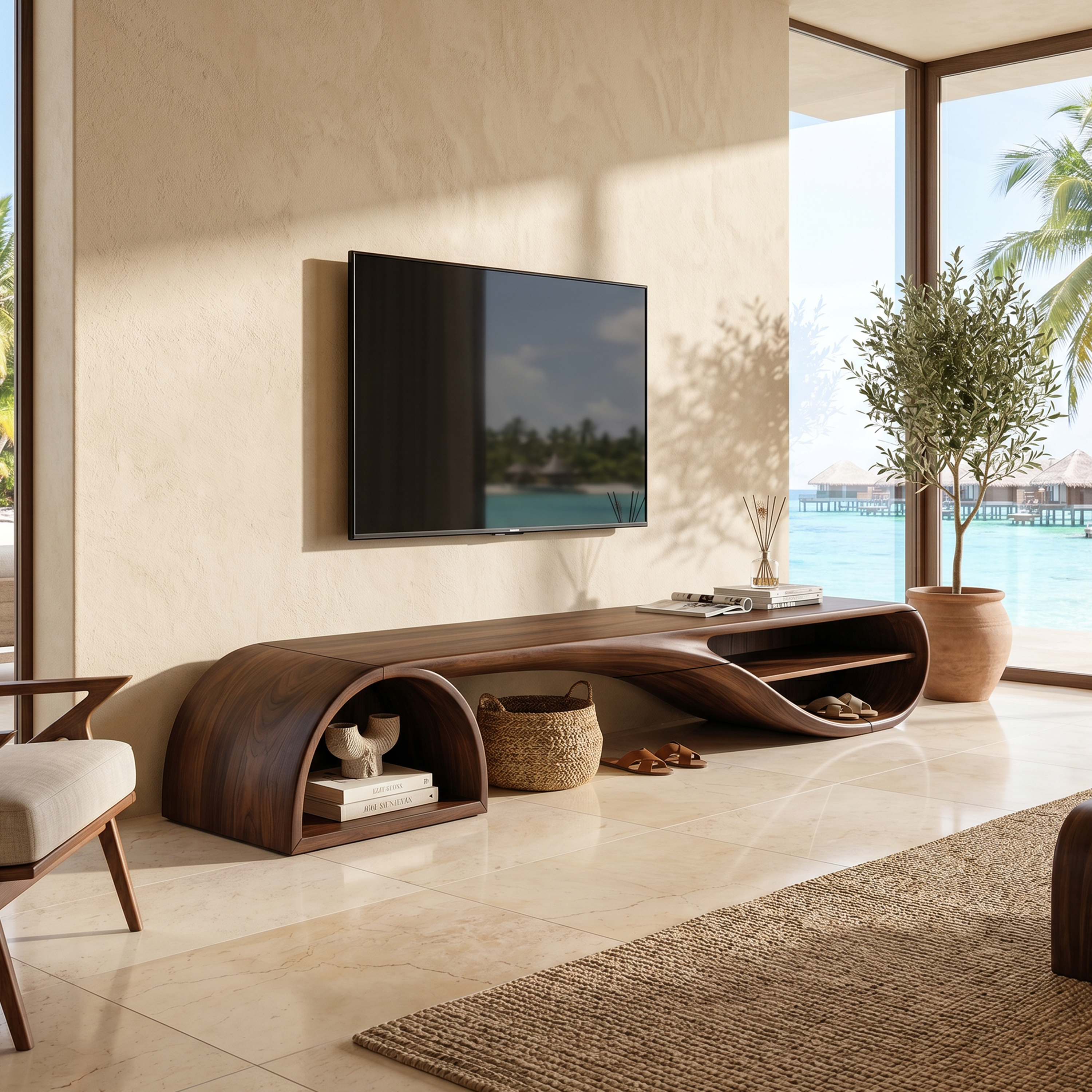 Minimalist Floating TV Stand For Apartment Living Space SILDTTNTVC140
