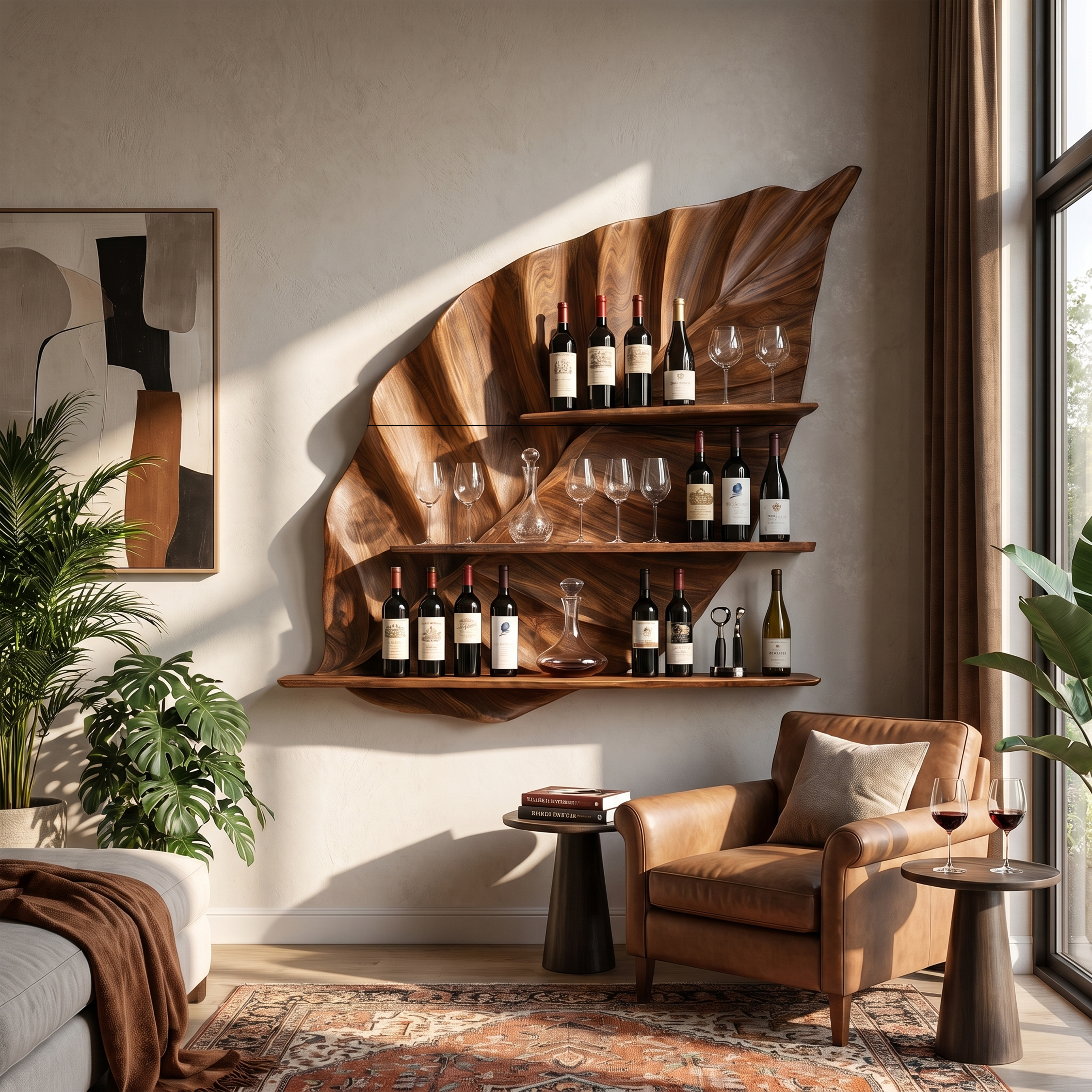 Industrial Wall Wine Stand For Loft Bar Storage Section SILDTTRWH068