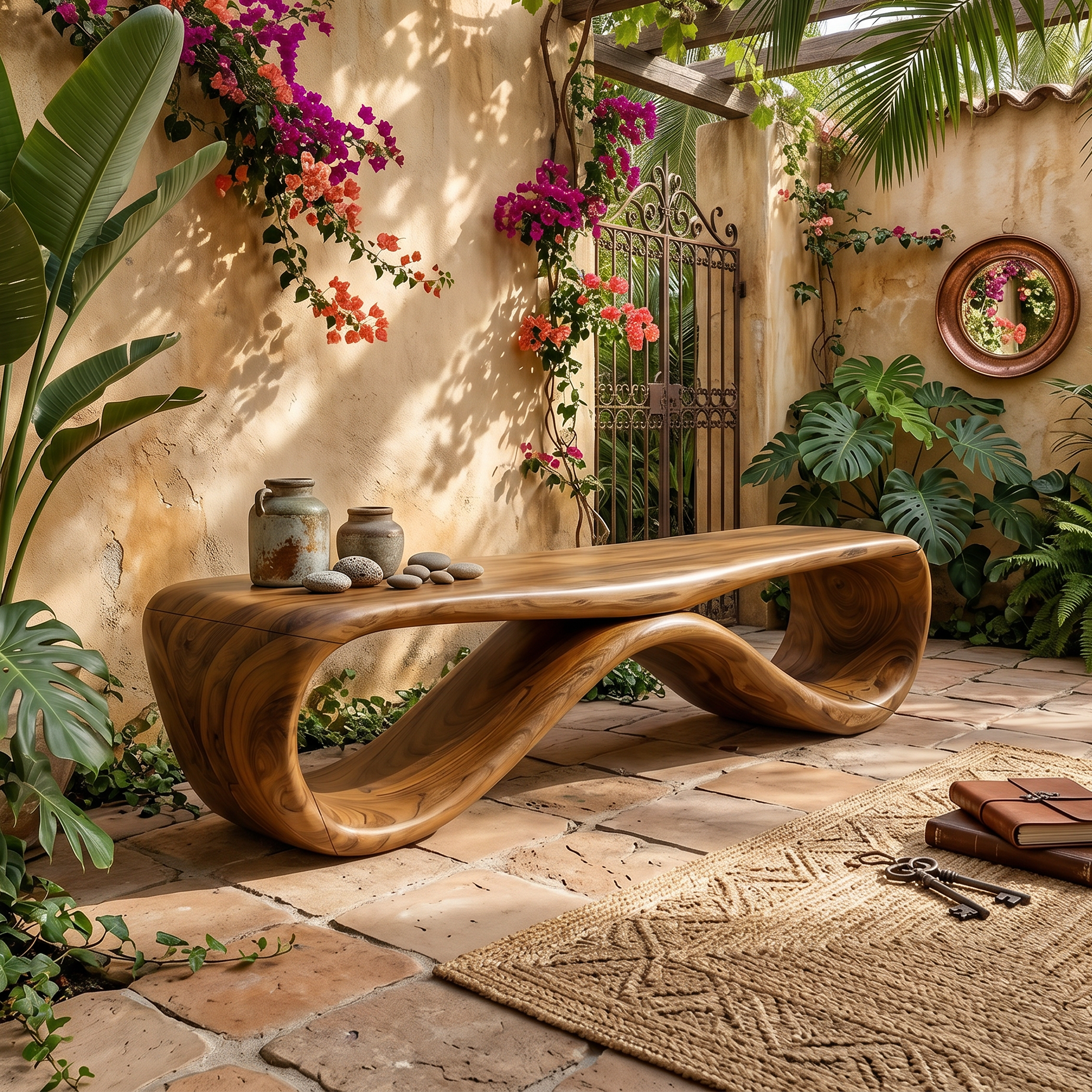 Contemporary Hallway Bench Designer Apartment SILDTTRBEN066