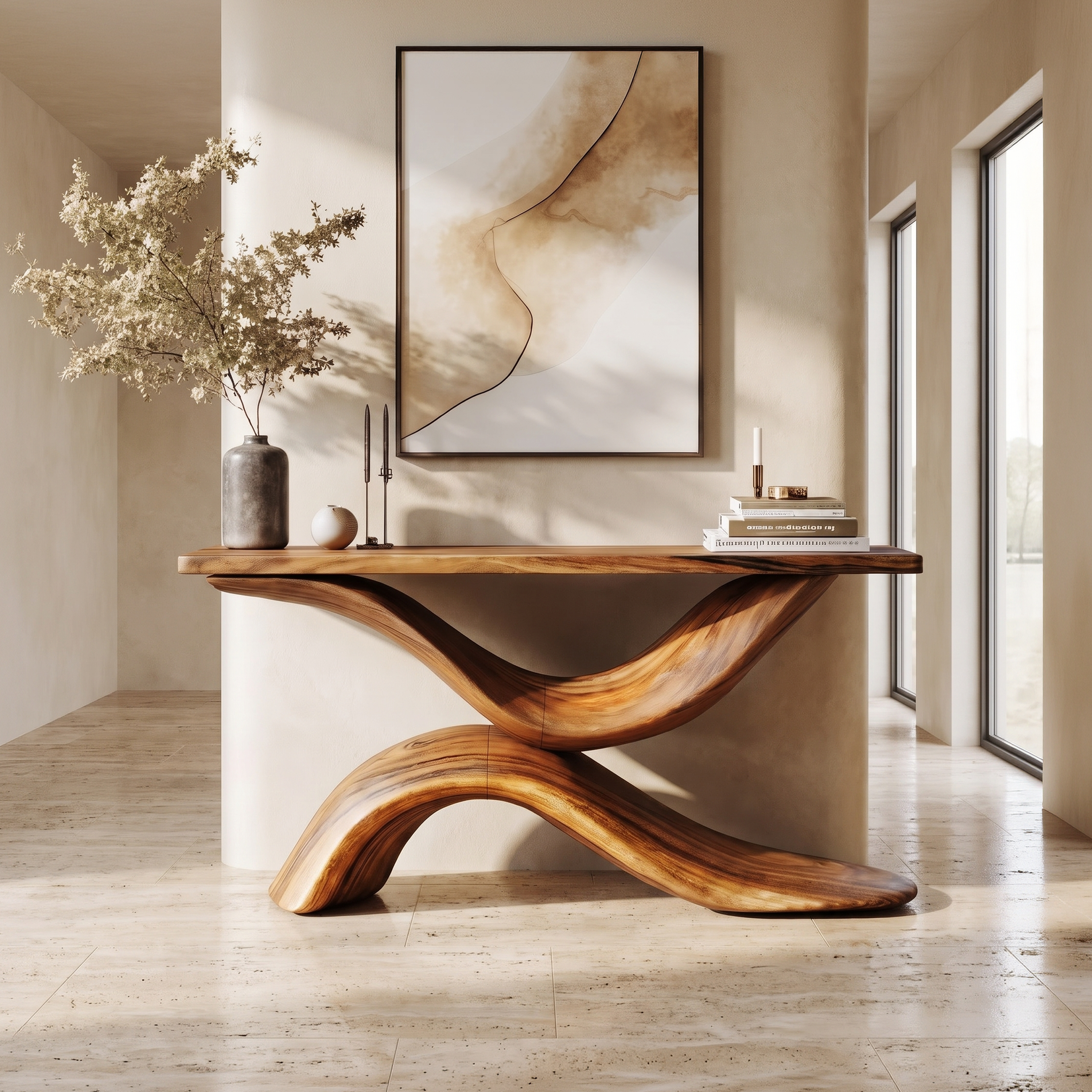 Handcrafted Live Edge Console Table Furniture Decor SILDTTNCS214