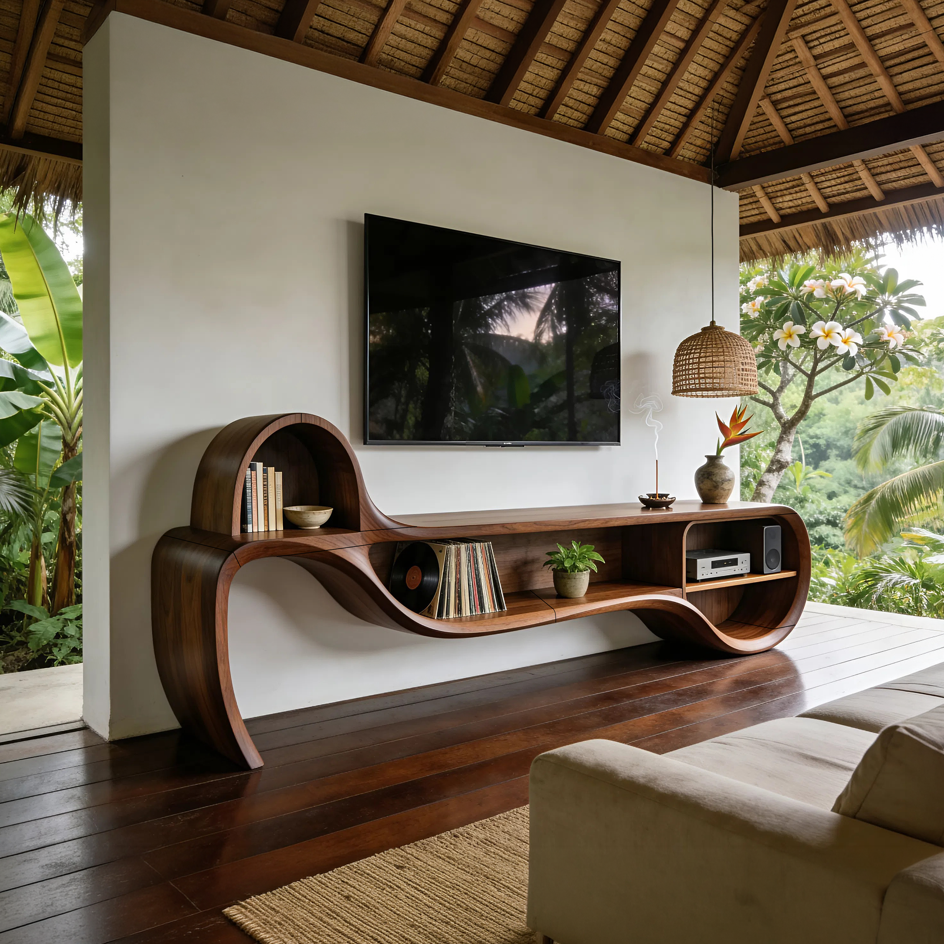 Modern Floating TV Console For Family Lounge Interior SILDTTNTVC152